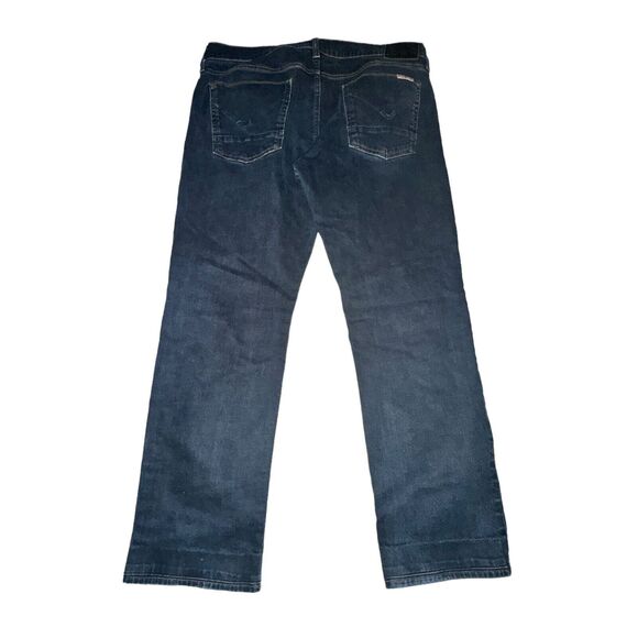 Hudson Jeans Ethan Five Pocket Straight Leg Mens Size 36 Annx Blue Wash Mid RIse - Picture 2 of 6